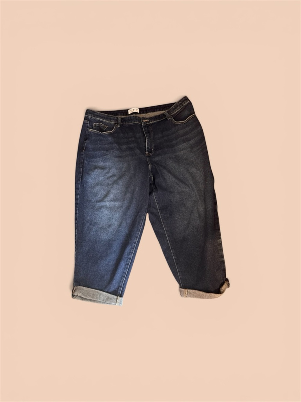 Lane Bryant Indigo Cropped Straight-Leg Jeans